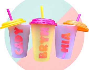 Kids Color Changing Cups/Kids Personalized Cups/ Kids Cup Favors