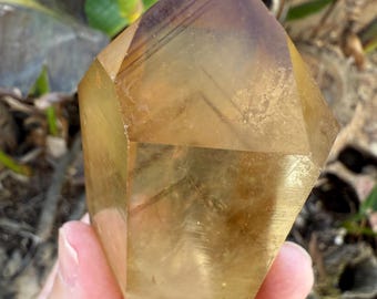 Natürliche Citrine mit Phantoming & Bleistift Formationen. Seltenes Fundstück!