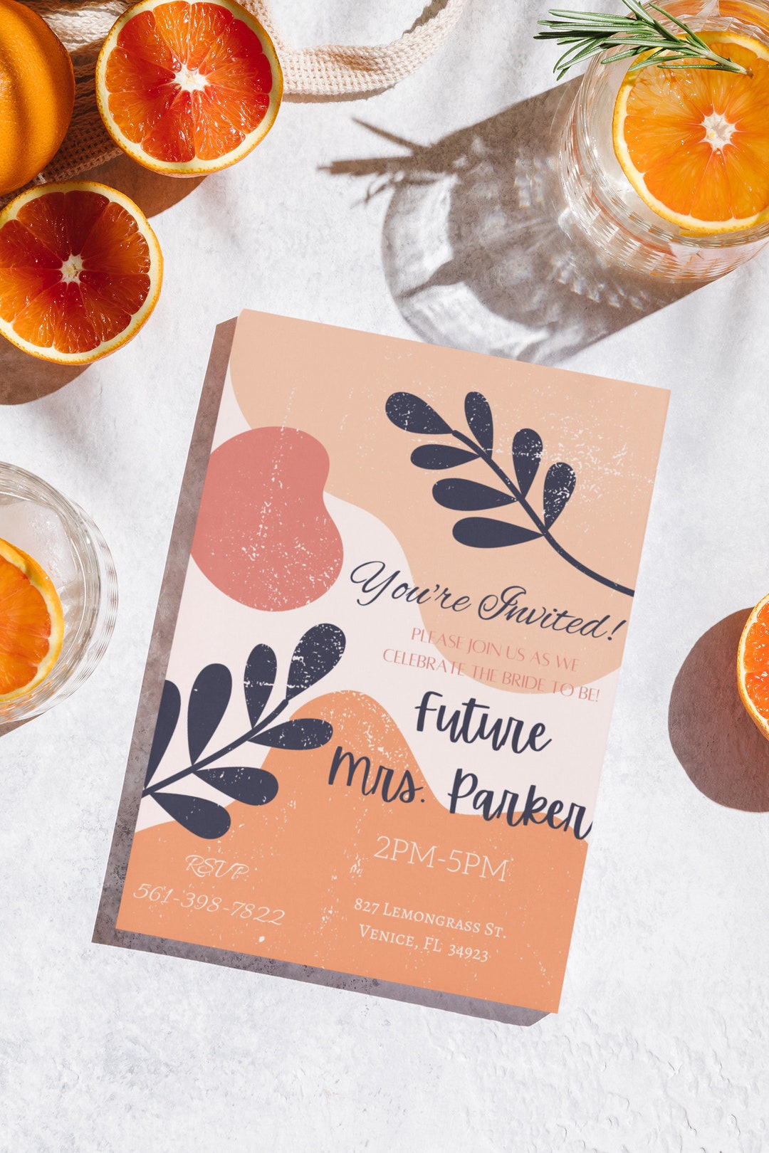 Wedding Bridal Party Invitation Customizable Wedding Party - Etsy