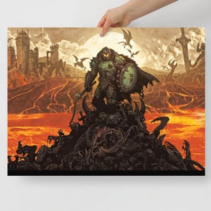DOOM: The Dark Ages Premium Conqueror Landscape Customizable Poster Wall Art Print