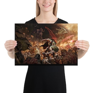 DOOM: The Dark Ages Premium Last Stand Landschaft Anpassbares Poster Wand Kunst Druck