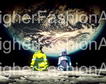 Descarga de archivo digital del anime Cyberpunk Edgerunners David y Lucy en la Luna