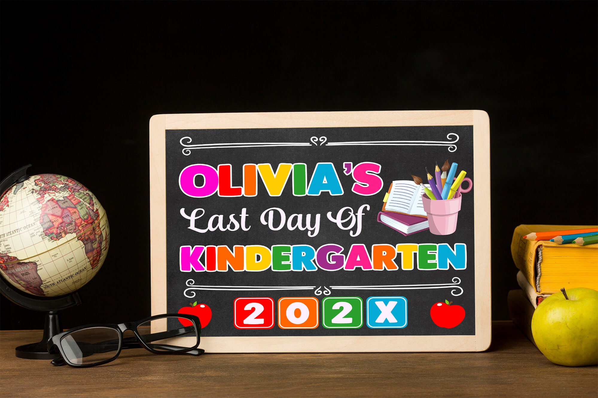 Editable Last Day of Kindergarten With Name Sign Template, Kinder End ...