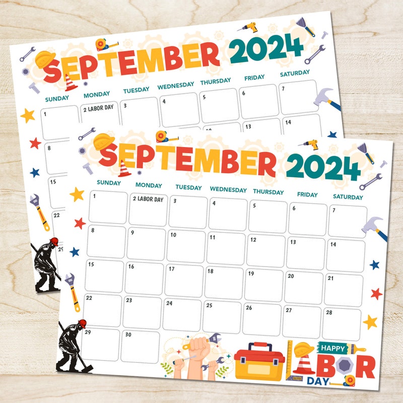 Labor day 2025 calendar Etsy.de
