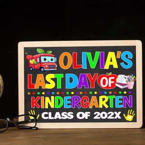 DIY Last Day of Preschool Sign With Name Template, Editable End of ...
