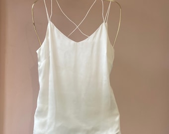 Mulberry Silk Pajama Set – Bridal Cami and Shorts, Luxury Loungewear
