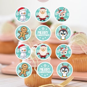 Print and Cut Baby Christmas Cake Topper Instant Download