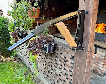 Spaccalegna manuale in acciaio per impieghi gravosi - Spaccalegna da parete