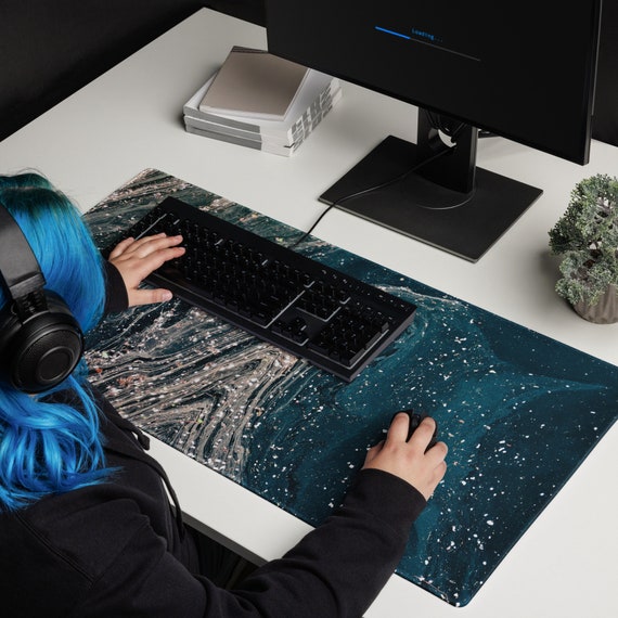 Artisan Mouse Pad / Desk Pad // WAVES // Etsy