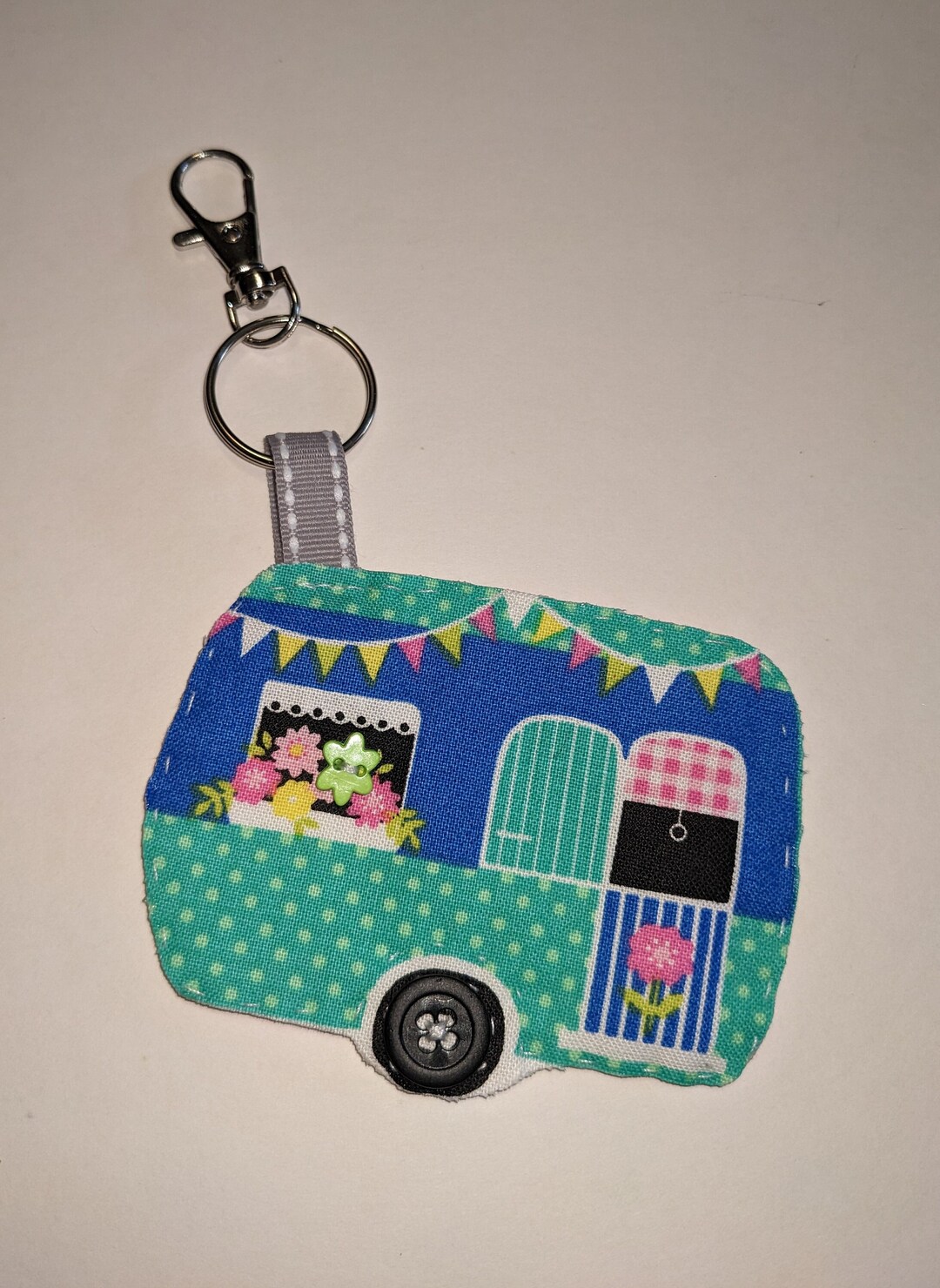 Vintage Camper Doublesided Zipper Pull Charm Keys Keychain Etsy