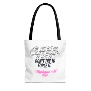 Inspirational Tote Bag - Life Will Tell the Truth Design, Motivational Gift, Reusable Shopping Bag, Quote Tote, Eco-Friendly Accessory