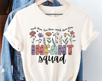 Daycare Teacher Shirts, toddler squad Tee, infant crew, baby room worker, Gift For childcare Provider, daycare life, custom, toddler