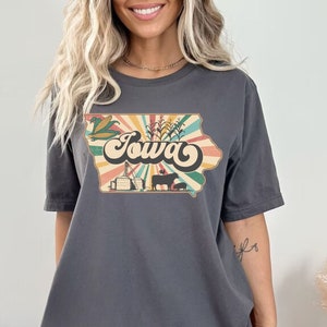 Iowa State Shirts, Travel Gifts, Made in Iowa, Home Tee, Midwest is best, crop top, Farm Girl, Corn fed tee, Farm Life Shirt, harvest season