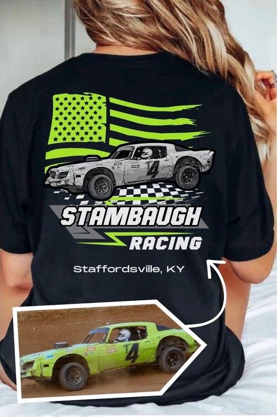 Custom Dirt Track Racing Shirt – Pit Crew & Go Kart Team Tee – BMX Race Team Shirt – Personalized Unisex Race Day Shirt