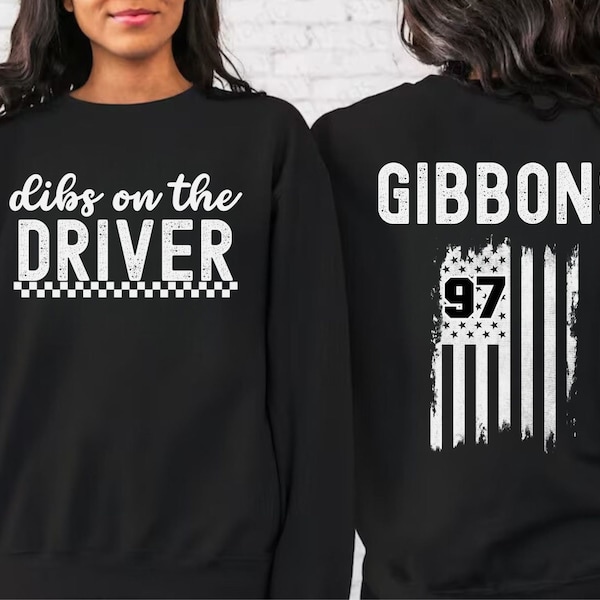 personalized racing sweatshirt, custom race wife, girlfriend, racing season hoodie, name on back, dirt track, Race Day sweater, gift for mom