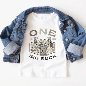 The big one first birthday, deer Hunting Birthday boy Shirt, Family Matching birthday, one big buck tshirts, wild one 1st birthday