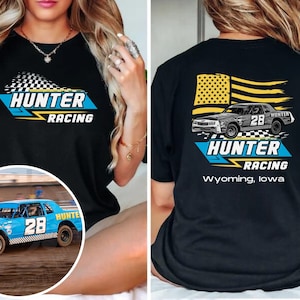 Custom Racing Shirt, Pit Crew, Dirt Track Shirt, BMX Race team Shirt, Go Kart Racing, Personalized Unisex race tee, Custom Your Name Racing