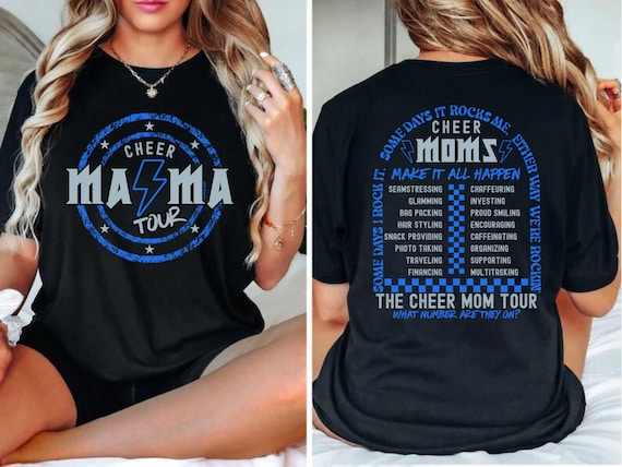Cheer Mama Tour Shirt, Unisex Jersey Short Sleeve Tee, Funny Cheerleader Mom Gift, Dance Comp Tshirt, Cheer Mom Competition