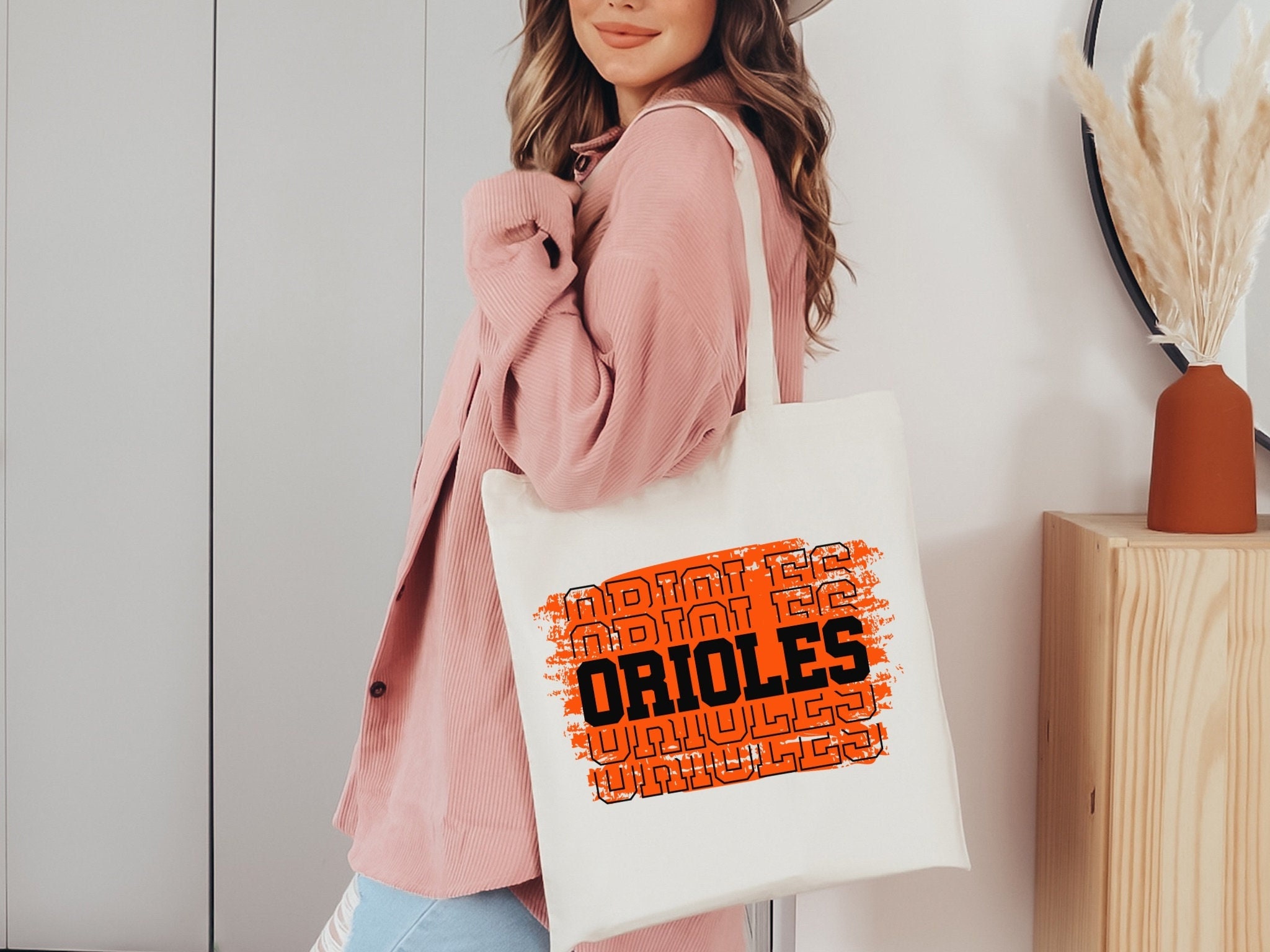 Orioles Gift Bag Oriole School Spirit Tote Vintage Team 