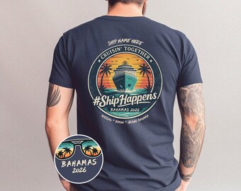 Personalized Bahamas Cruise Shirt 2026, Custom Cruise Group Tee, family cruise Shirt, Cruise Vacation T-Shirt
