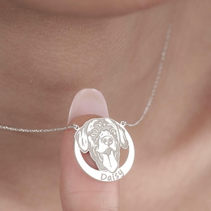 Personalized Labrador Retriever Silver Necklace • Your Dog Name Pendant • Handmade Dog Gift • Best Choice for Dog Lovers • Dog Breed Jewelry