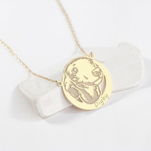 Personalized Italian Greyhound Solid Gold Necklace Your Dog Name Pendant Handmade Dog Gifts Best Choice for Dog Lovers Dog Breed Jewelry