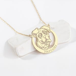 Personalized Boxer Gold Necklace Your Dog Name Necklace Handmade Fur Friend Gifts Best Choice for Dog Lovers Dog Breed Jewelry