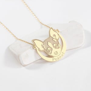 Personalized Chihuahua Gold Necklace Your Dog Name Necklace Handmade Fur Friend Gifts Best Choice for Dog Lovers Dog Breed Jewelry