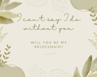 Bridesmaid Proposal