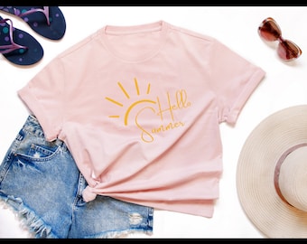 Hallo Sommer SVG, Sommer svg, Sommer urlaub svg, Urlaub svg, svg Datei PNG