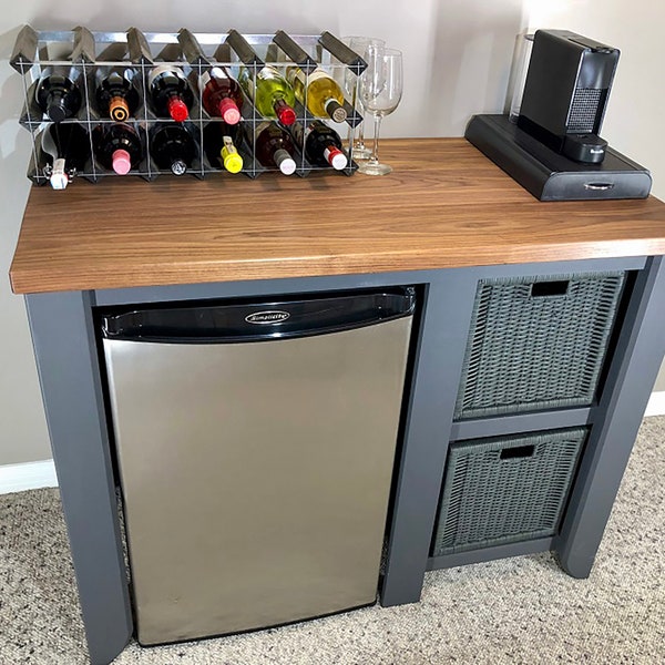 Fridge Cabinet Wine or Coffee Bar | DIY Plan | PDF File Only