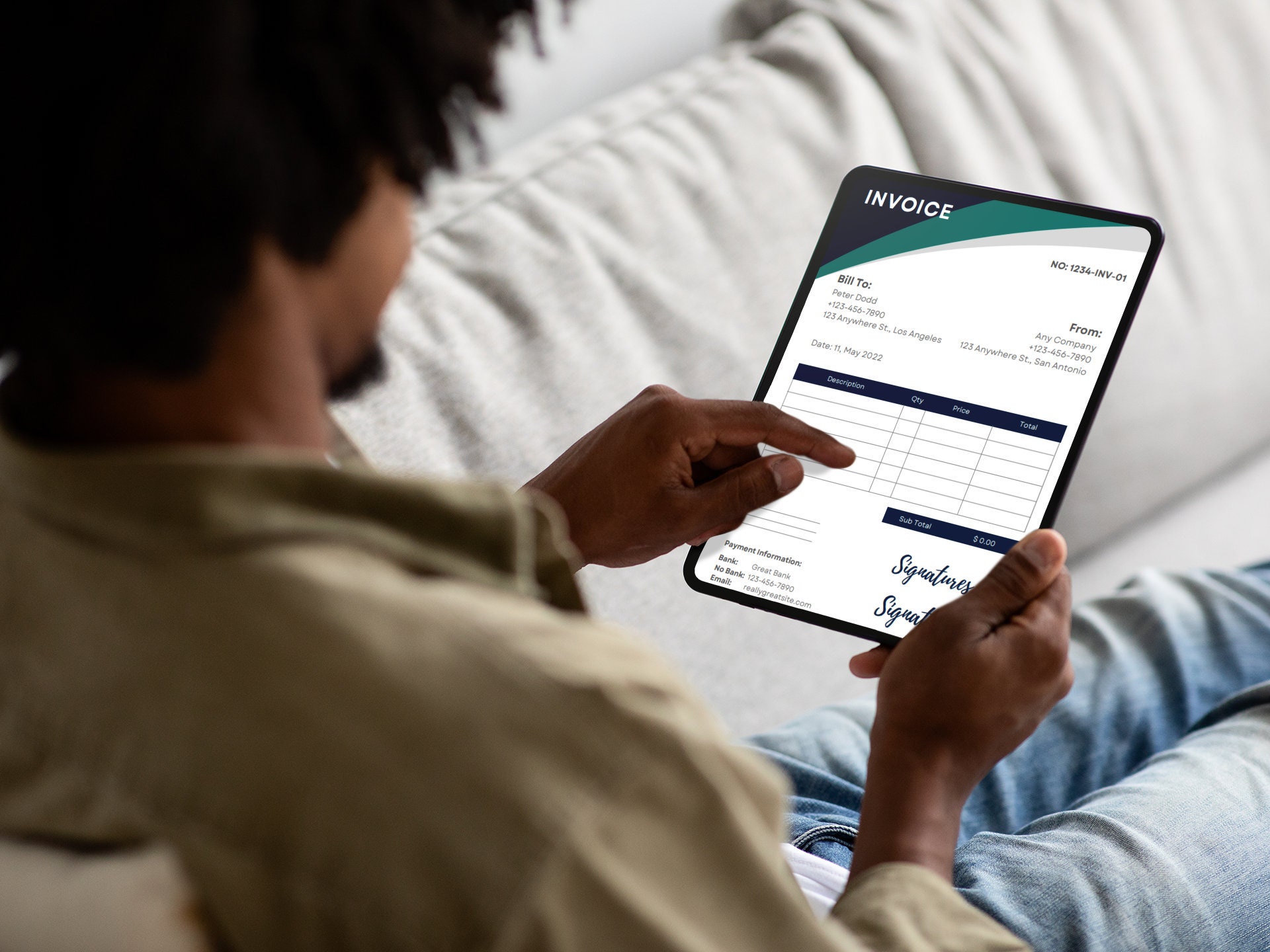 Invoice PDF Template - Etsy