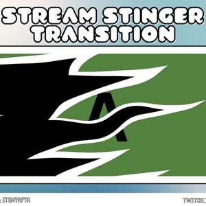 Black Waves Animated Stinger Transition for Twitch | Scene Transition | Twitch Scenes | Stream Overlays | Flames Stinger for OBS