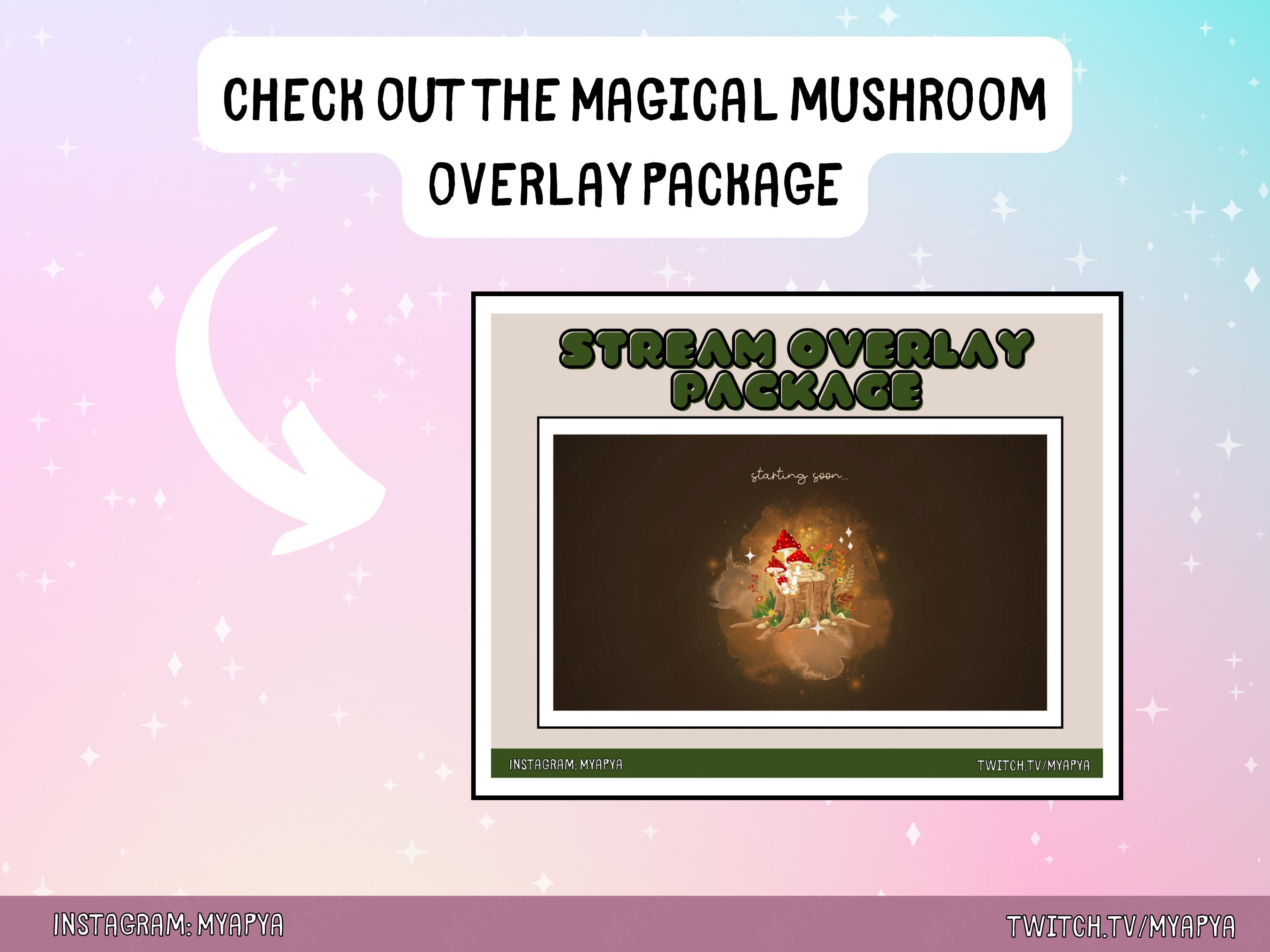 Cute Mushroom Twitch Badges, Kawaii Toadstool Sub Badges, Vibrant