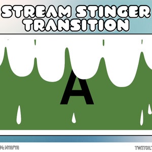 Splash Drip Animated Stinger Transition for Twitch | Scene Transition | Twitch Scenes | Stream Overlays| Stinger for OBS