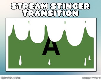 Splash Drip Animated Stinger Transition for Twitch | Scene Transition | Twitch Scenes | Stream Overlays| Stinger for OBS