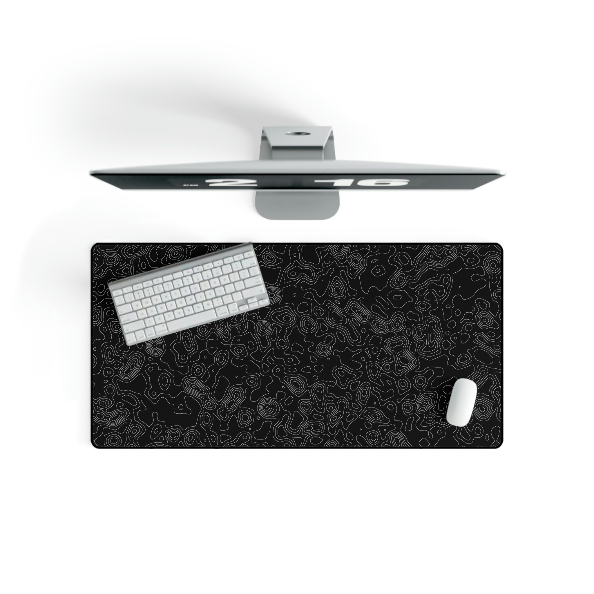 Topographic XXL Minimal Mouse Mat / Simple Desk Mat / Contoured Design ...