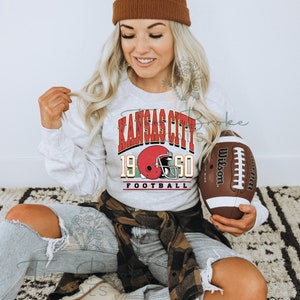 Kansas City  Crewneck | Vintage Inspired Logo Crewneck | Football Sweatshirt