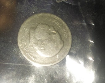 Old moroccan 1 dirhams coin