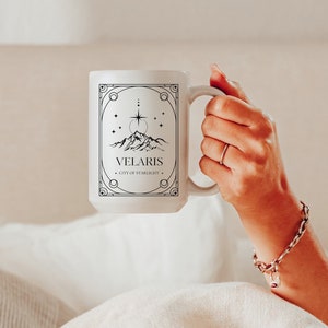 Velaris Mug, Official SJM Merch, International Shipping, City of Starlight Ceramic Mug, ACOTAR Mug, Bookish Gifts, Gifts for Readers,