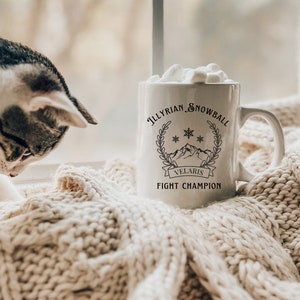 Illyrian Snowball Fight Championship Mug, United States Shipping, Official SJM Merchandise, ACOTAR Mug, Valkyrie Mug, Bat Boys Mug,