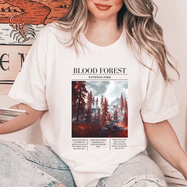 From Blood and Ash Shirt, Blood Forest National Park Shirt, FBAA, Atlantia, Skotos Mountains, Gifts for Readers, Jennifer L Armentrout