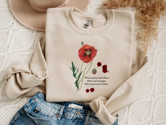 From Blood and Ash Sweatshirt, Poppy Flower Sweatshirt, Crown of