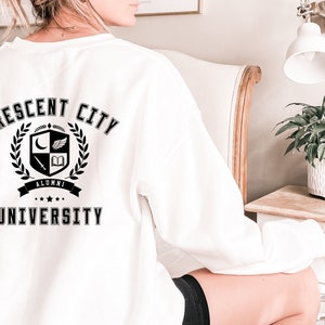 Crescent City Sweatshirt, Bookish Sweatshirt, Crescent City University, Bryce Quinlan, Crescent City Fandom, SJM merch, Gifts for Readers