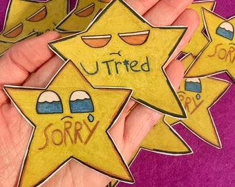 Little Star Pal Stickers | Star Stickers | Sassy Little Star Pals