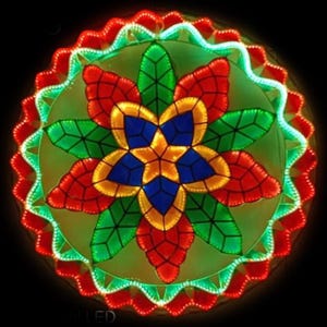 Merry Classic Pure LED Filipino Christmas Lantern Capiz Parol