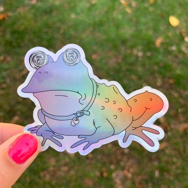 Futurama Hypnotoad Holographic Sticker - Vinyl & Waterproof