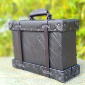 Real Leather All-in-one DM Kit in Black Fully Handmade Customisation ...