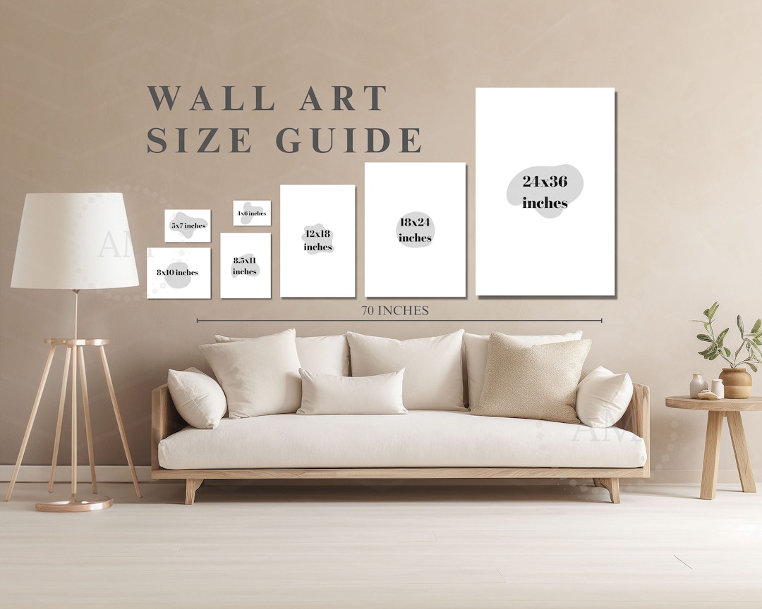 Wall Art Size Guide, Frame Display Size Guide, Poster Size Comparison ...