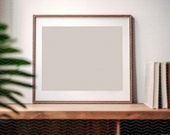 Landscape Frame Mockup, 8x10 Horizontal Frame Mockup, 4x5 Ratio, Rustic Farmhouse Vintage Wood Frame Mockup, Wall Art on Table Presentation